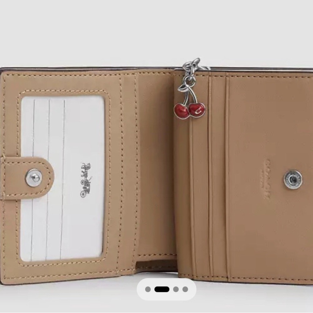 NWT Coach Snap Wallet With Cherry Design - Picture 6 of 11